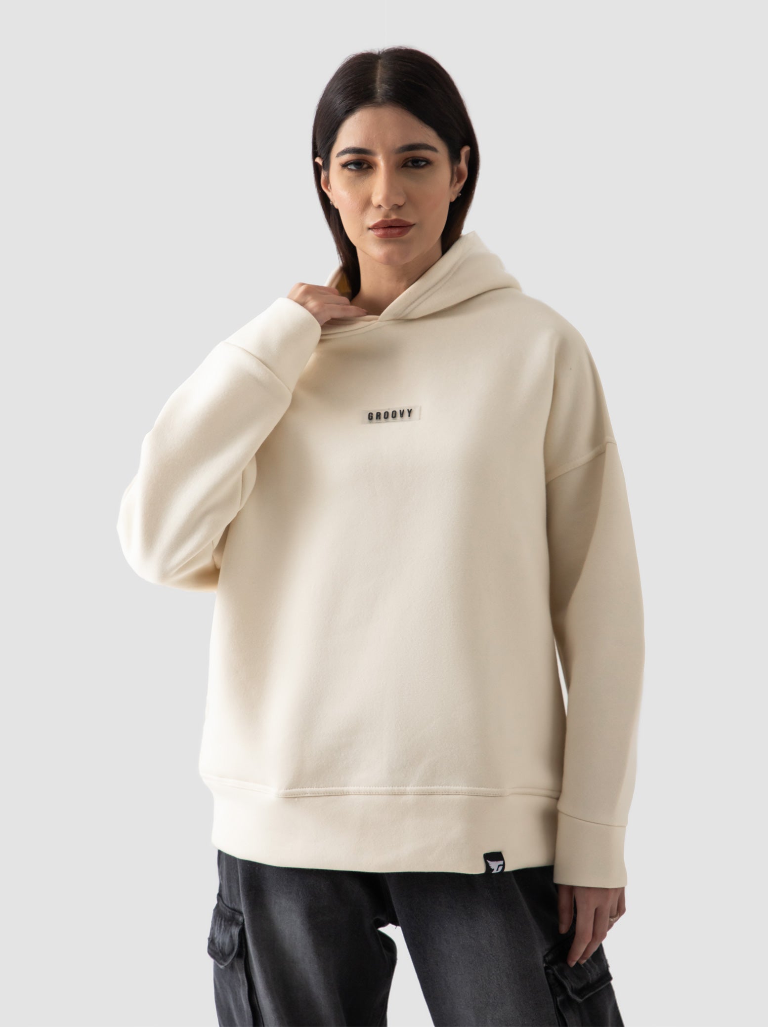 Cream Hoodie