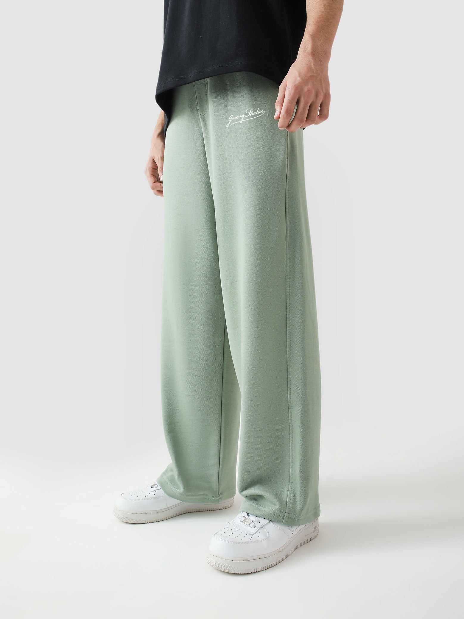 Baggy Trousers | Sage Green