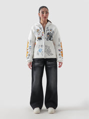 One Piece Fire Fist Zipper - GROOVY