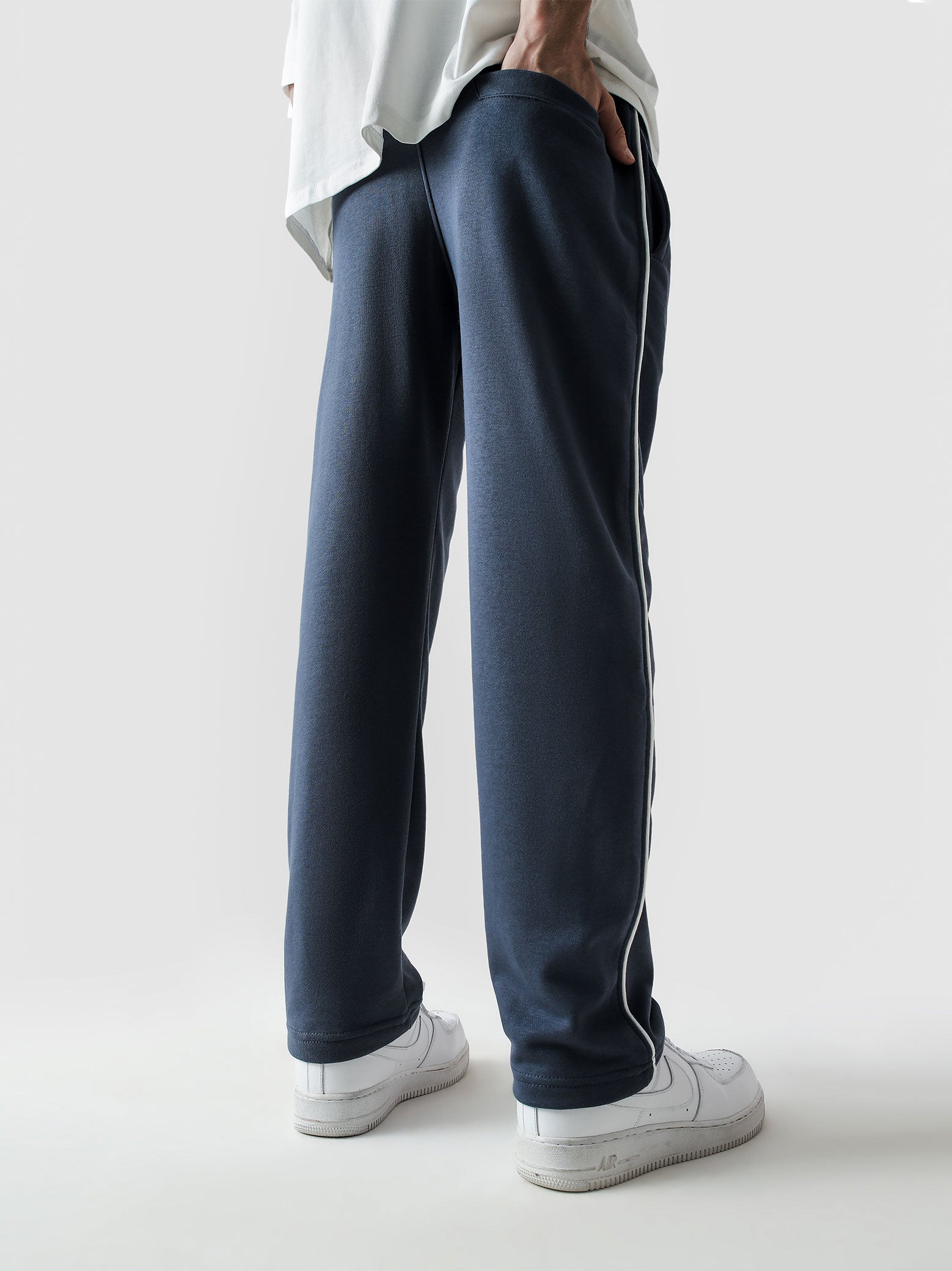 Straight Fit Trouser | Slate Blue