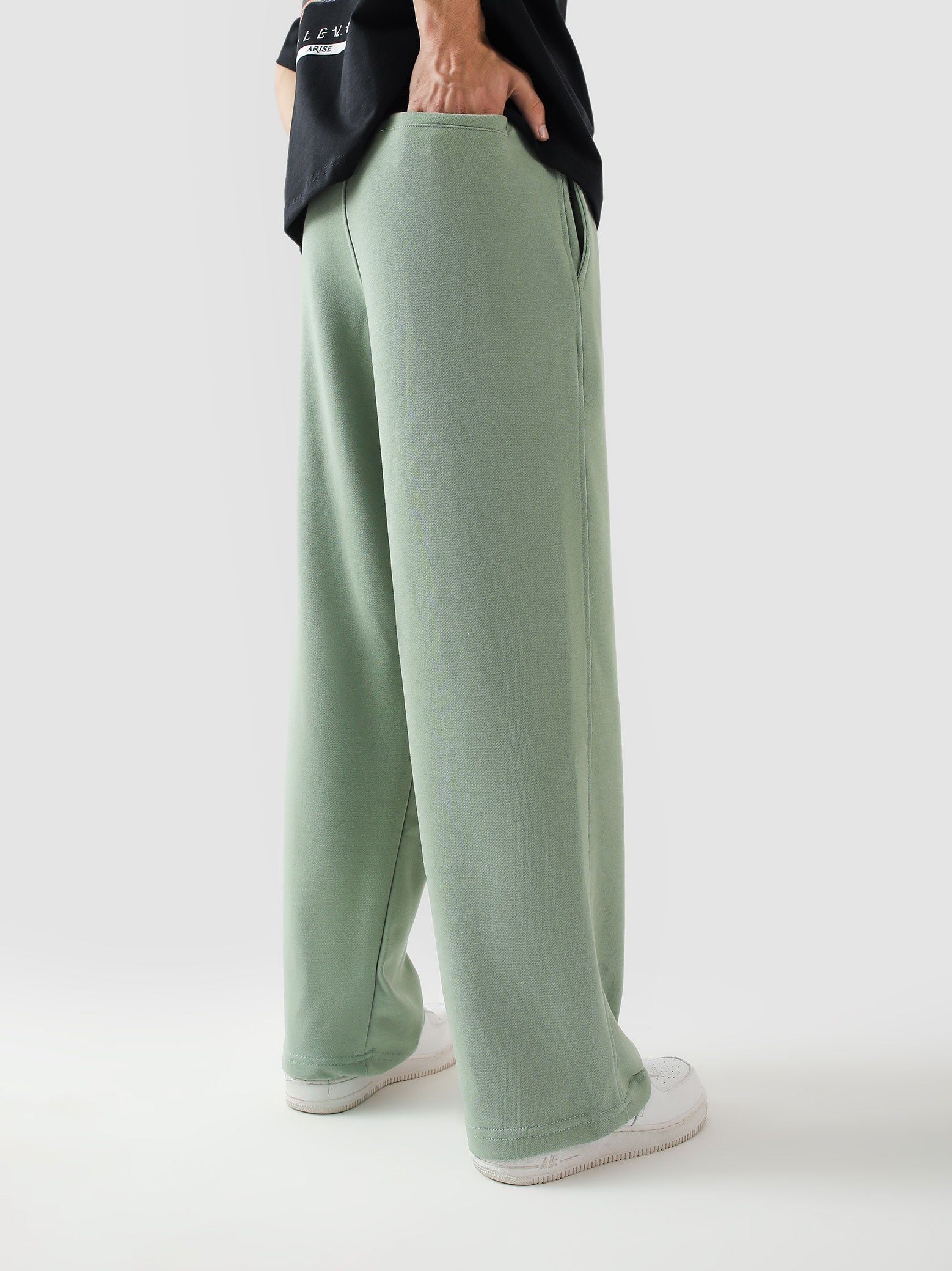 Baggy Trousers | Sage Green