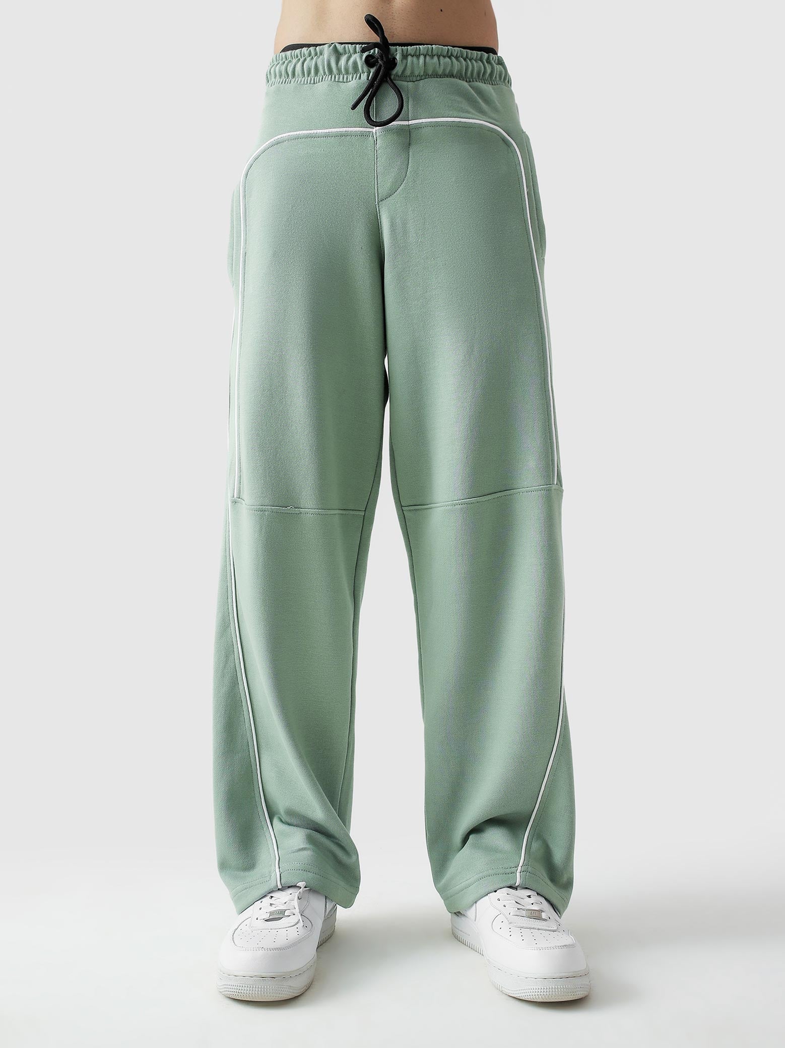 Piping Trouser | Sage Green