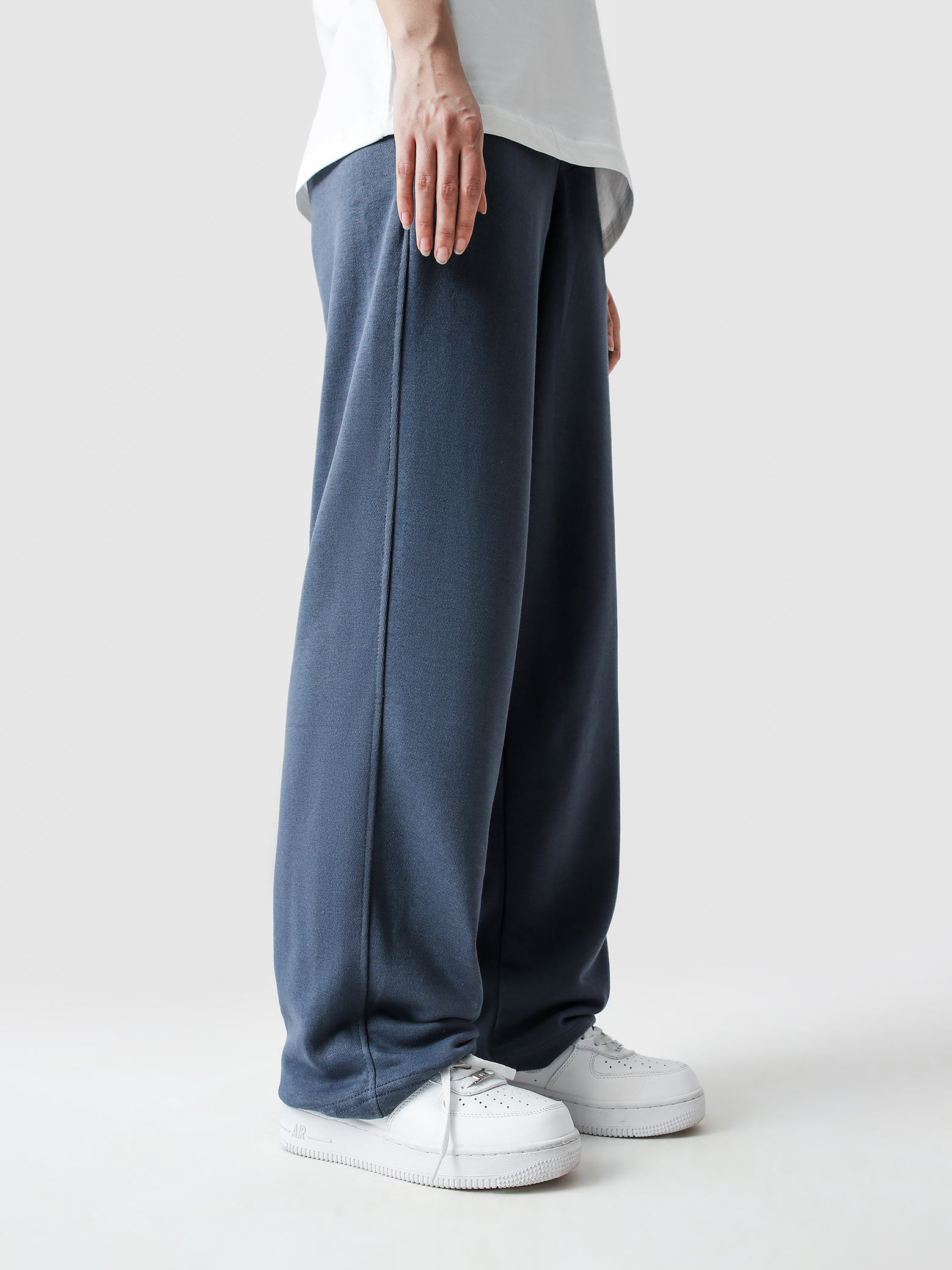 Baggy Trousers | Slate Blue