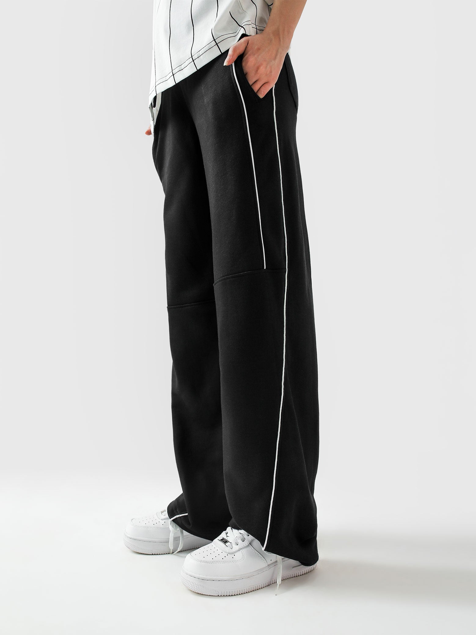 Piping Trouser | Black
