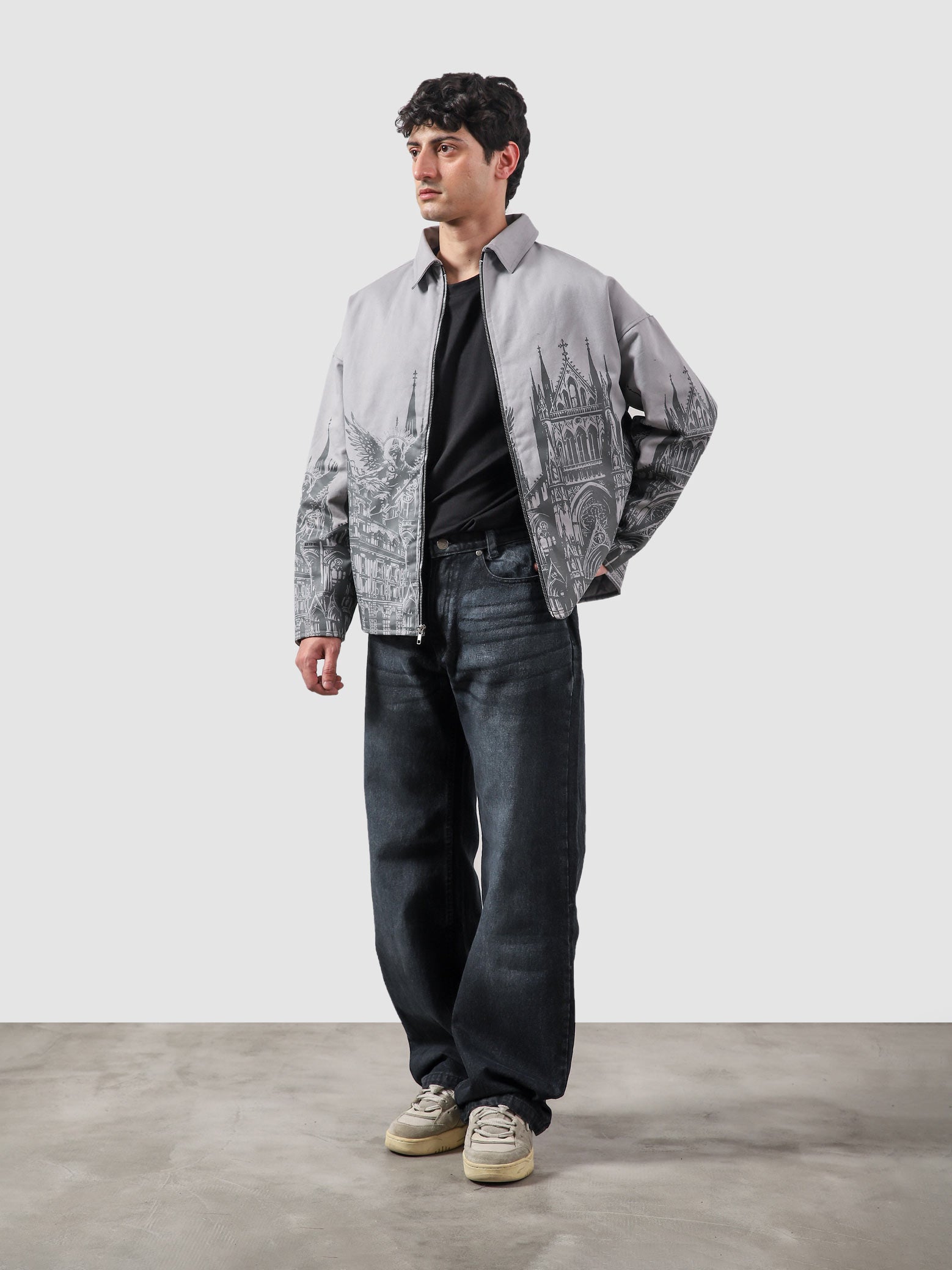 Heritage jacket male model seated half body lifestyle shot Pakistan – GROOVY