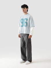 96 Double Layer Jersey - Frost Blue