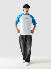 CORE Tees | Electric Blue Raglan