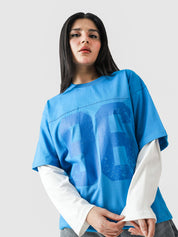 96 Double Layer Jersey - Electric Blue