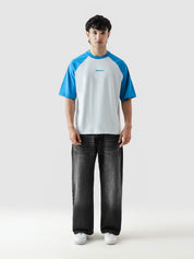 CORE Tees | Electric Blue Raglan