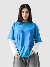 96 Double Layer Jersey - Electric Blue