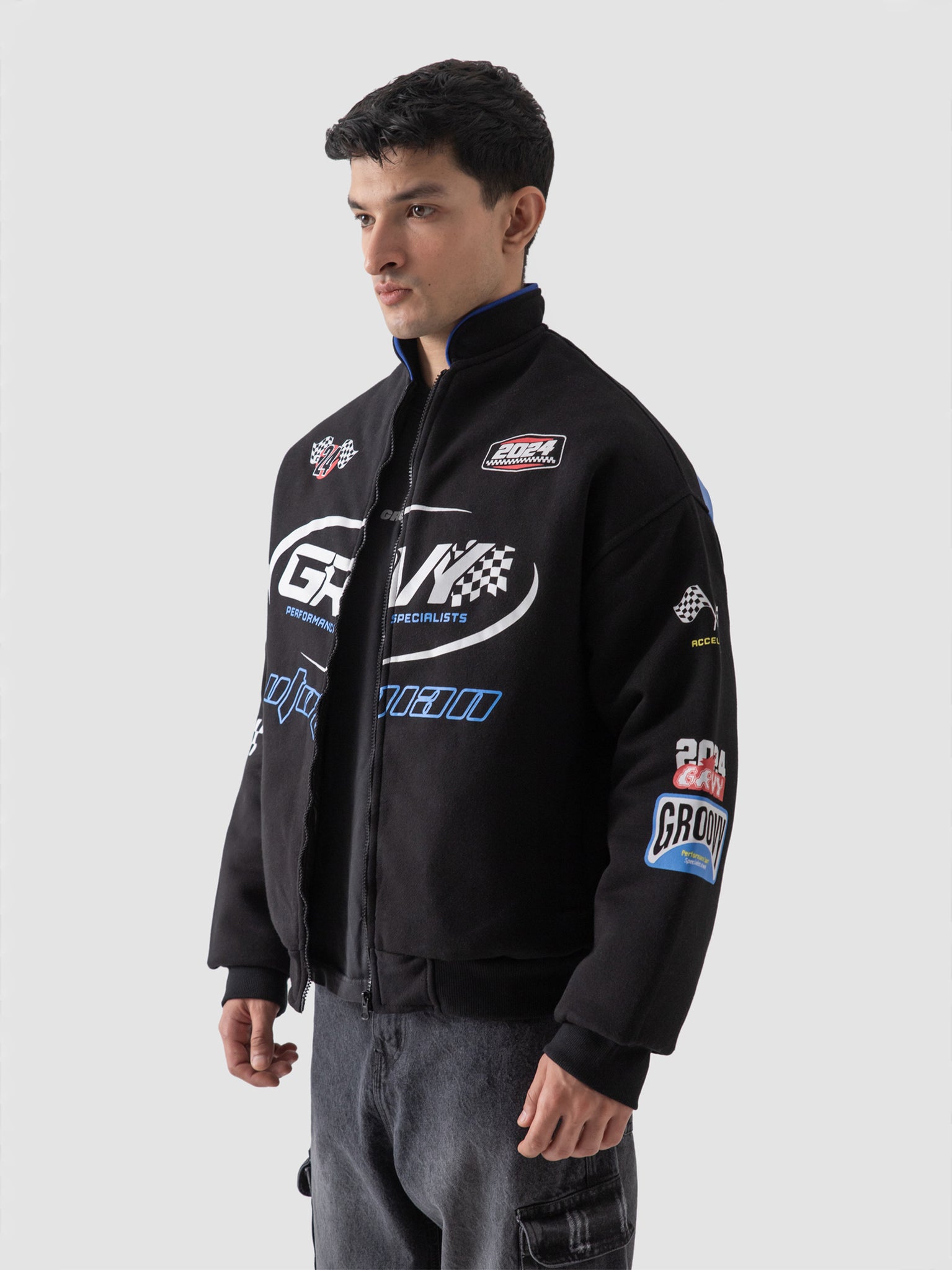Groovy Jacket Racer Jacket – GROOVY Oversized Outerwear Pakistan