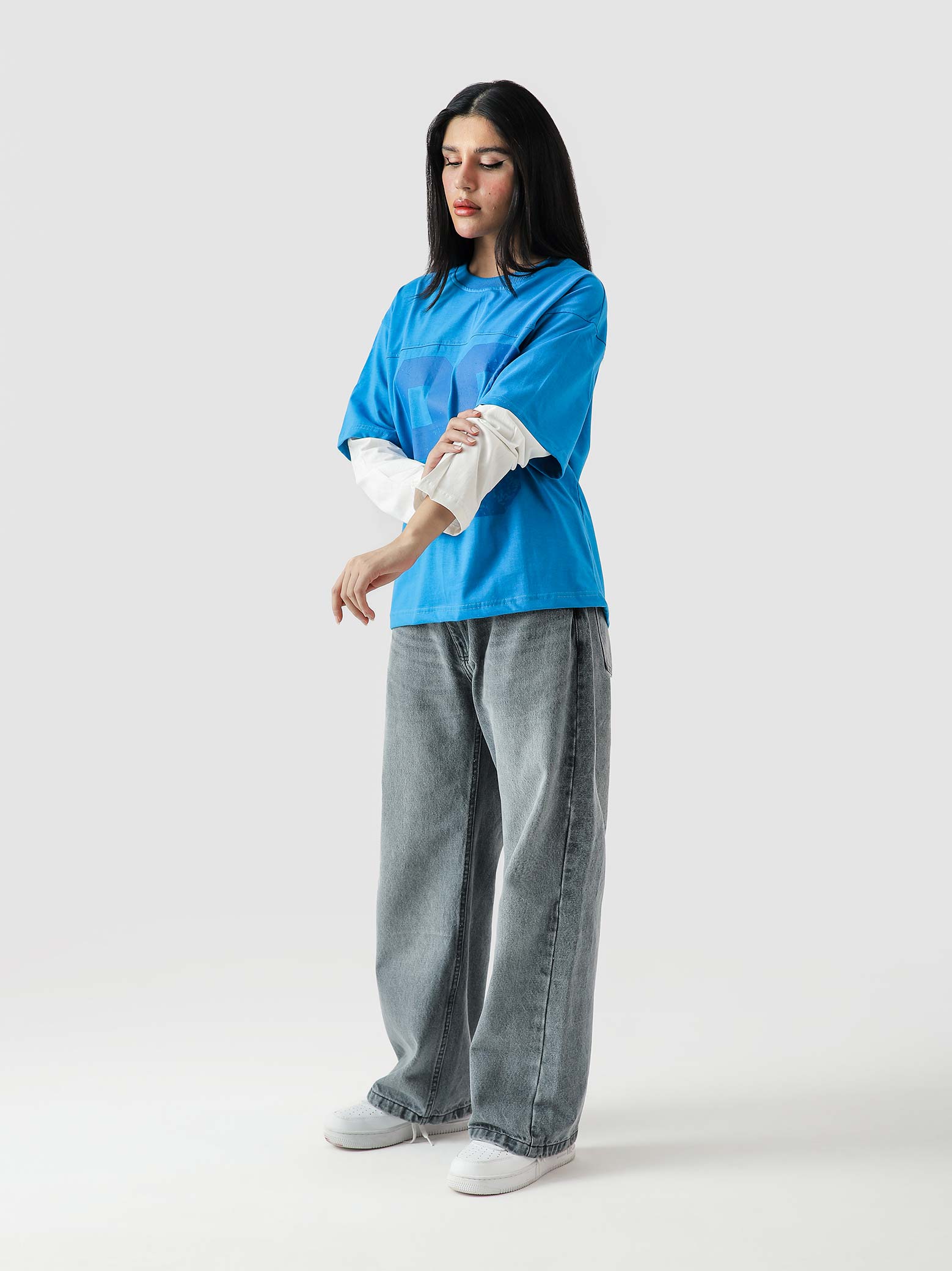 96 Double Layer Jersey - Electric Blue