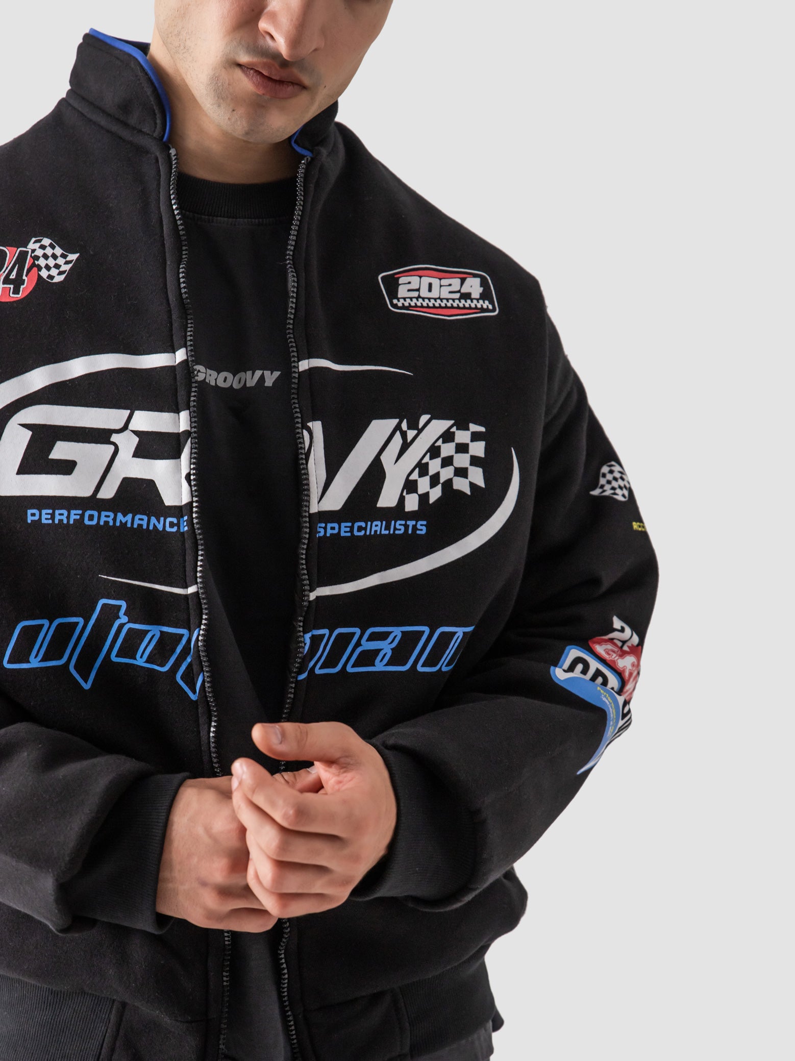 Racer Jacket – GROOVY Oversized Outerwear Pakistan