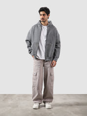 Dark Heather Grey | Essential Zipper