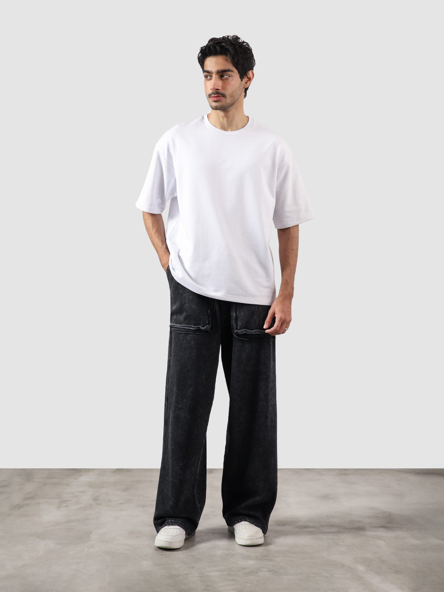Reverse Washed Cargo Pants