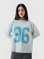 96 Double Layer Jersey - Frost Blue