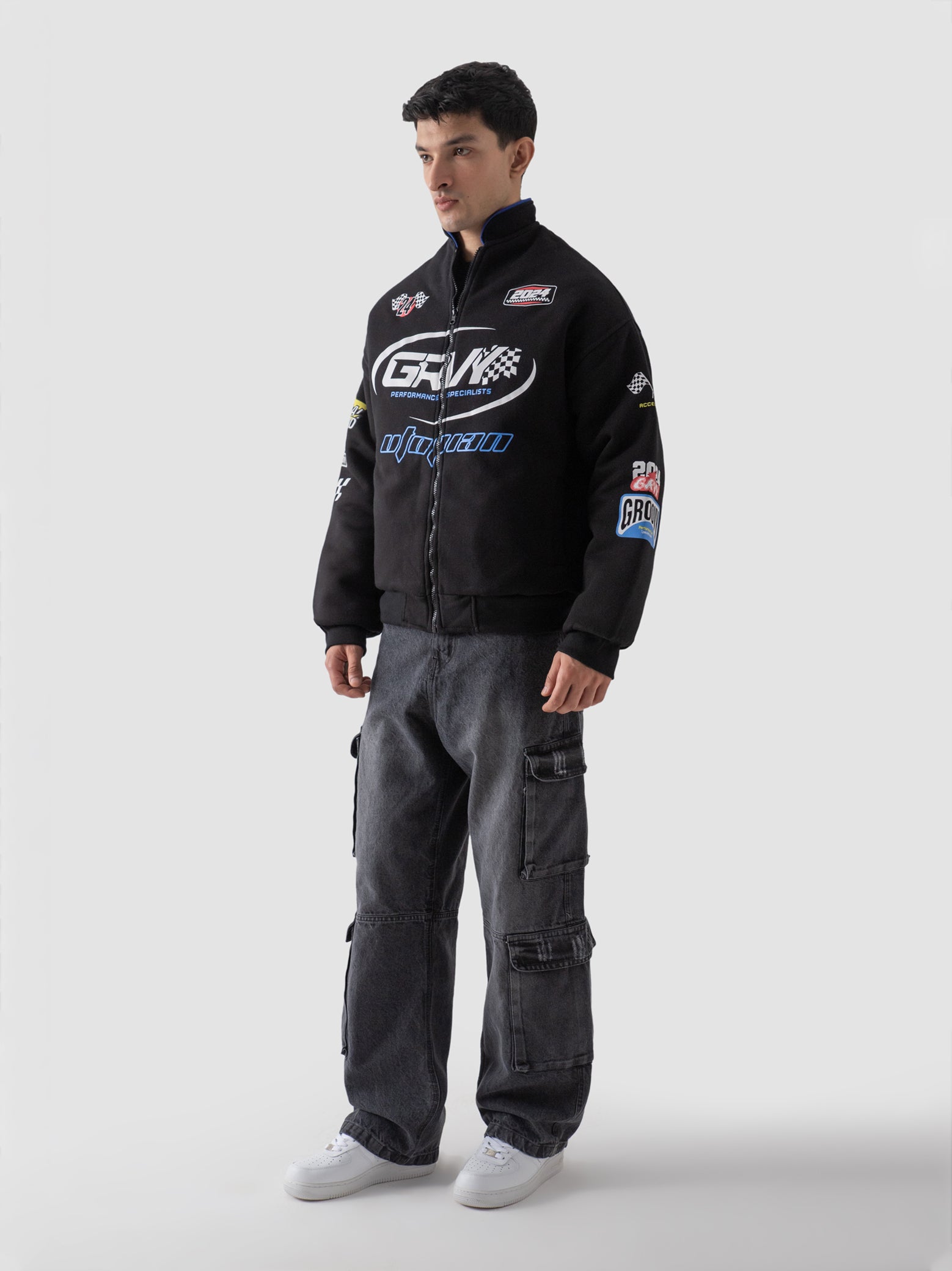 Razor Racing Jacket Racer Jacket – GROOVY Oversized Outerwear Pakistan