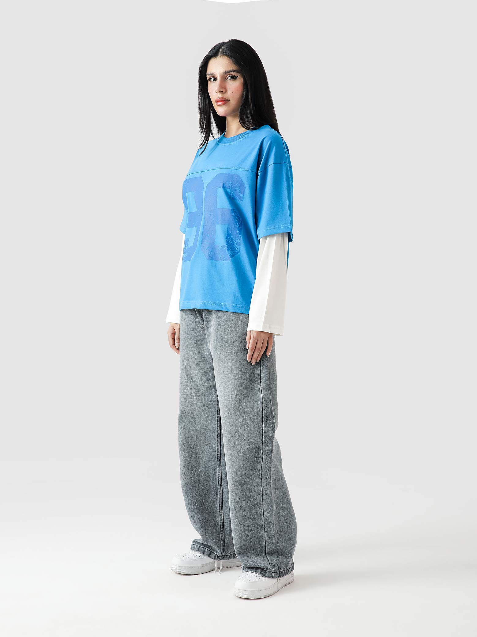96 Double Layer Jersey - Electric Blue