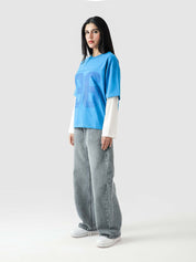 96 Double Layer Jersey - Electric Blue