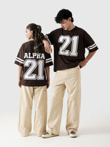 Alpha Jersey - Mocha Brown