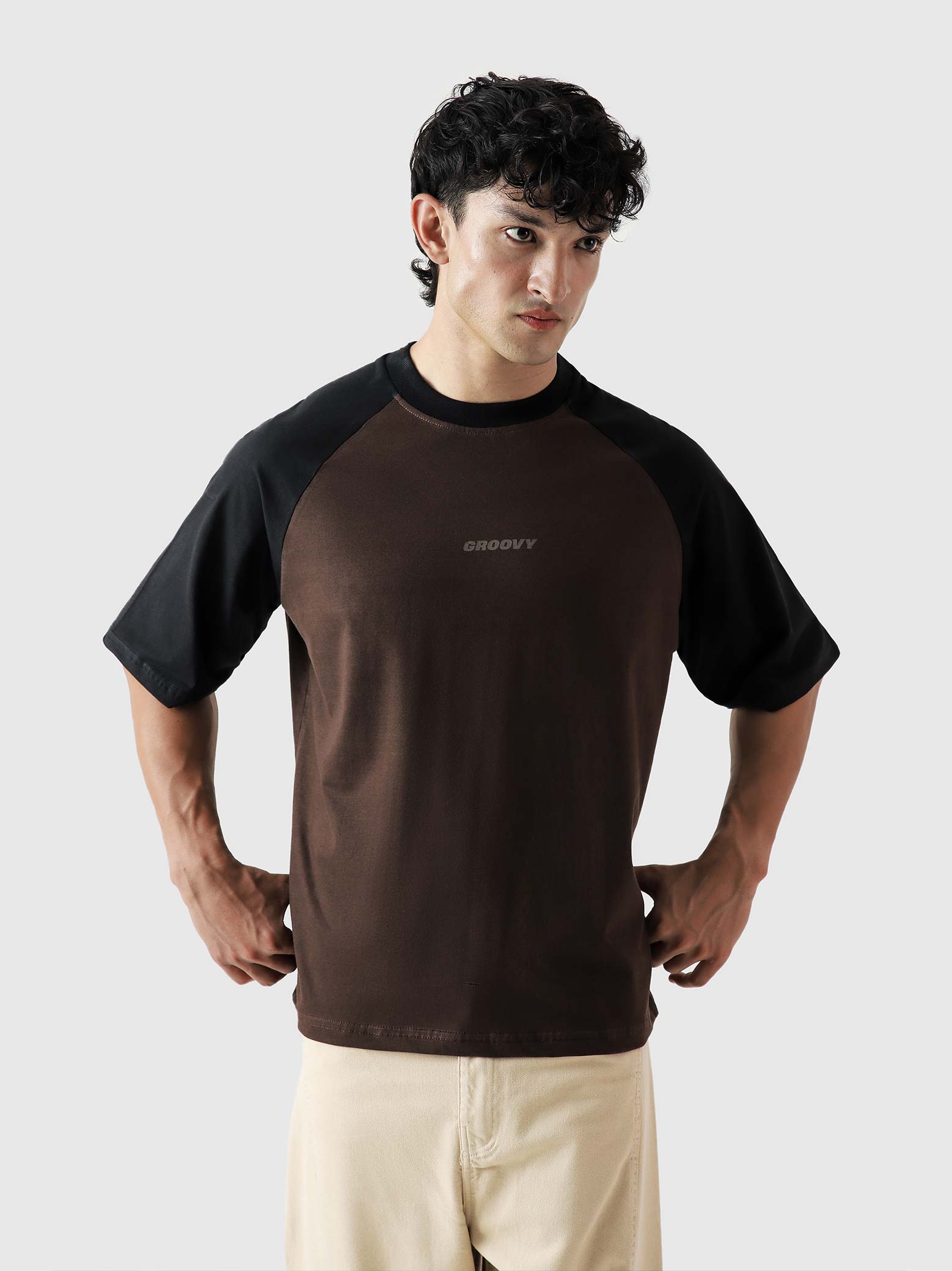 CORE Tees | Mocha Brown Raglan
