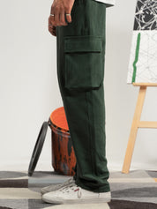 Olive Green Cargo Trousers