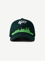 ZORO green anime cap by GROOVY - embroidered flame, adjustable fit