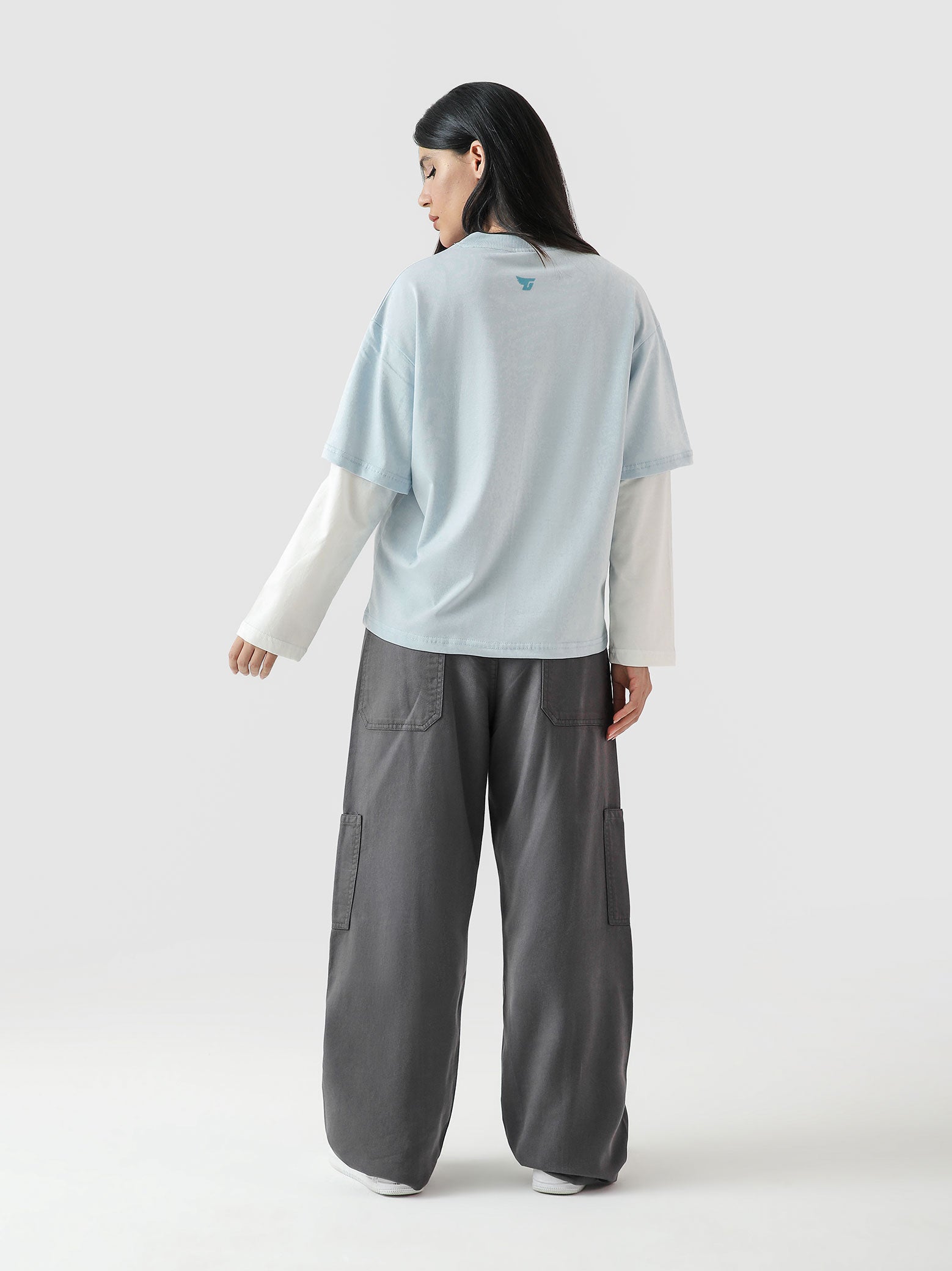 96 Double Layer Jersey - Frost Blue