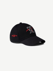 GROOVY Death Note black graphic cap, anime-inspired red artwork