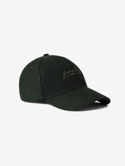 GROOVY Super Suede deep green cap, muted suede with curved brim