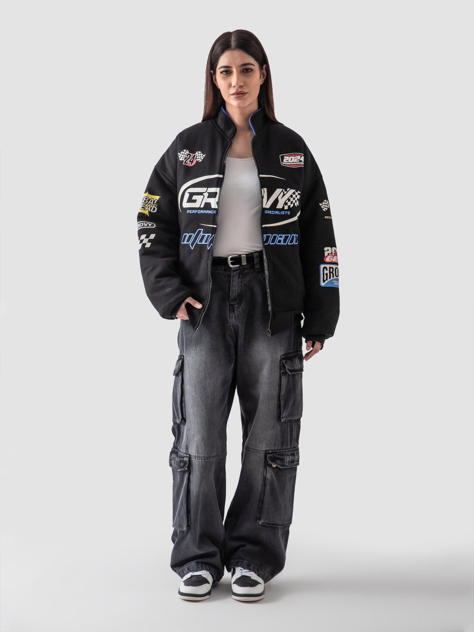 Groovy Jacket Racer Jacket – GROOVY Oversized Outerwear Pakistan