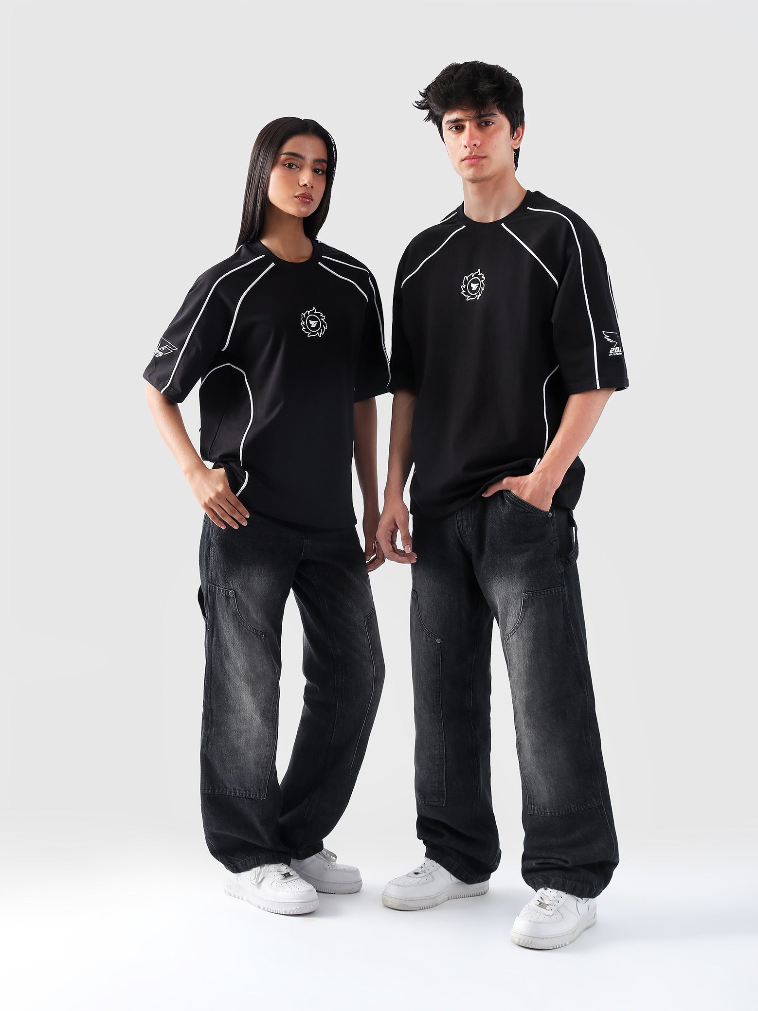 Afterdark Piping Top – Oversized Graphic Tee | GROOVY Pakistan