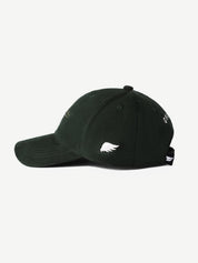 Super Suede cap in deep green - premium GROOVY streetwear, made in Pakistan