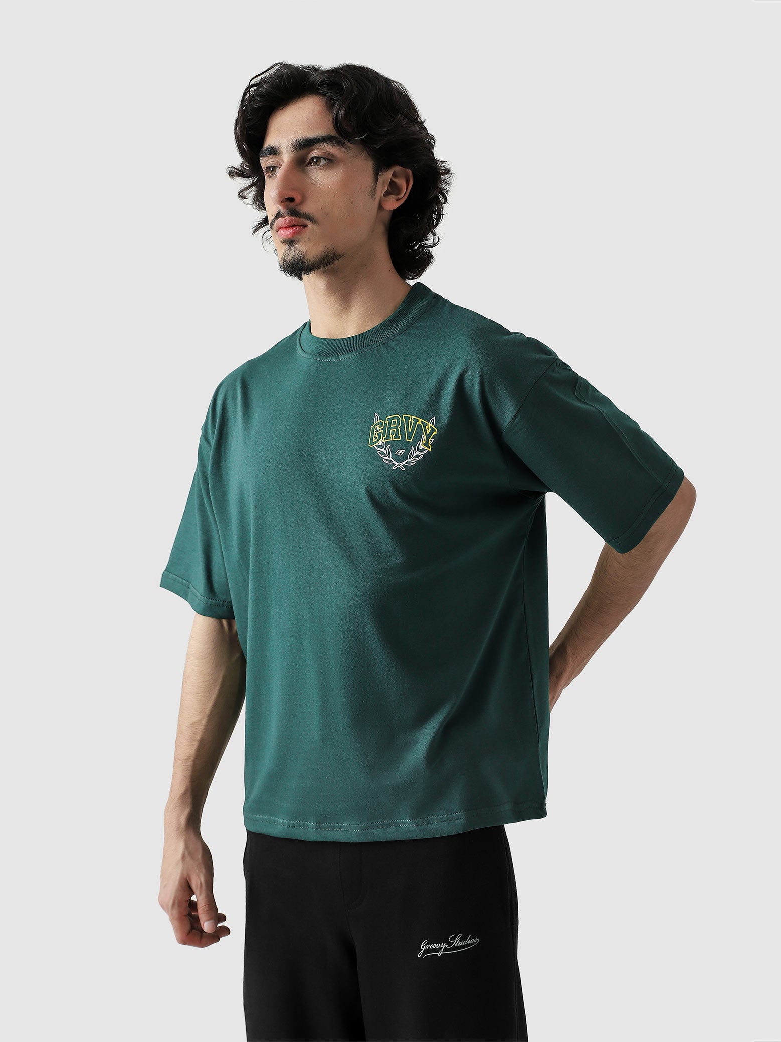 The Best Is Yet To Come 2.0 tee female model front view Pakistan – GROOVY