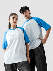 CORE Tees | Electric Blue Raglan