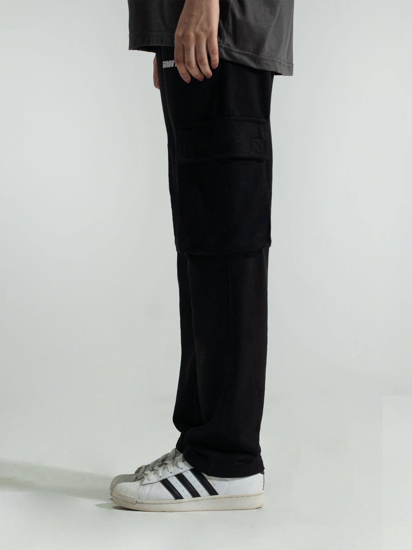 Black Cargo Trousers