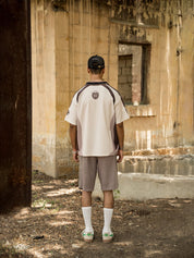 Aim basketball jersey on model, GROOVY oversized mesh streetwear, Pakistan