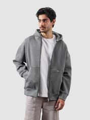 Dark Heather Grey | Essential Zipper