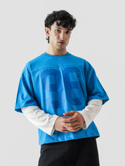 96 Double Layer Jersey - Electric Blue