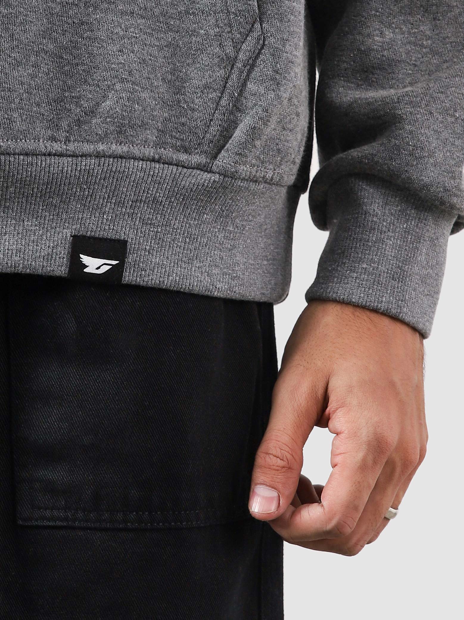 Charcoal Heather Grey Hoodie