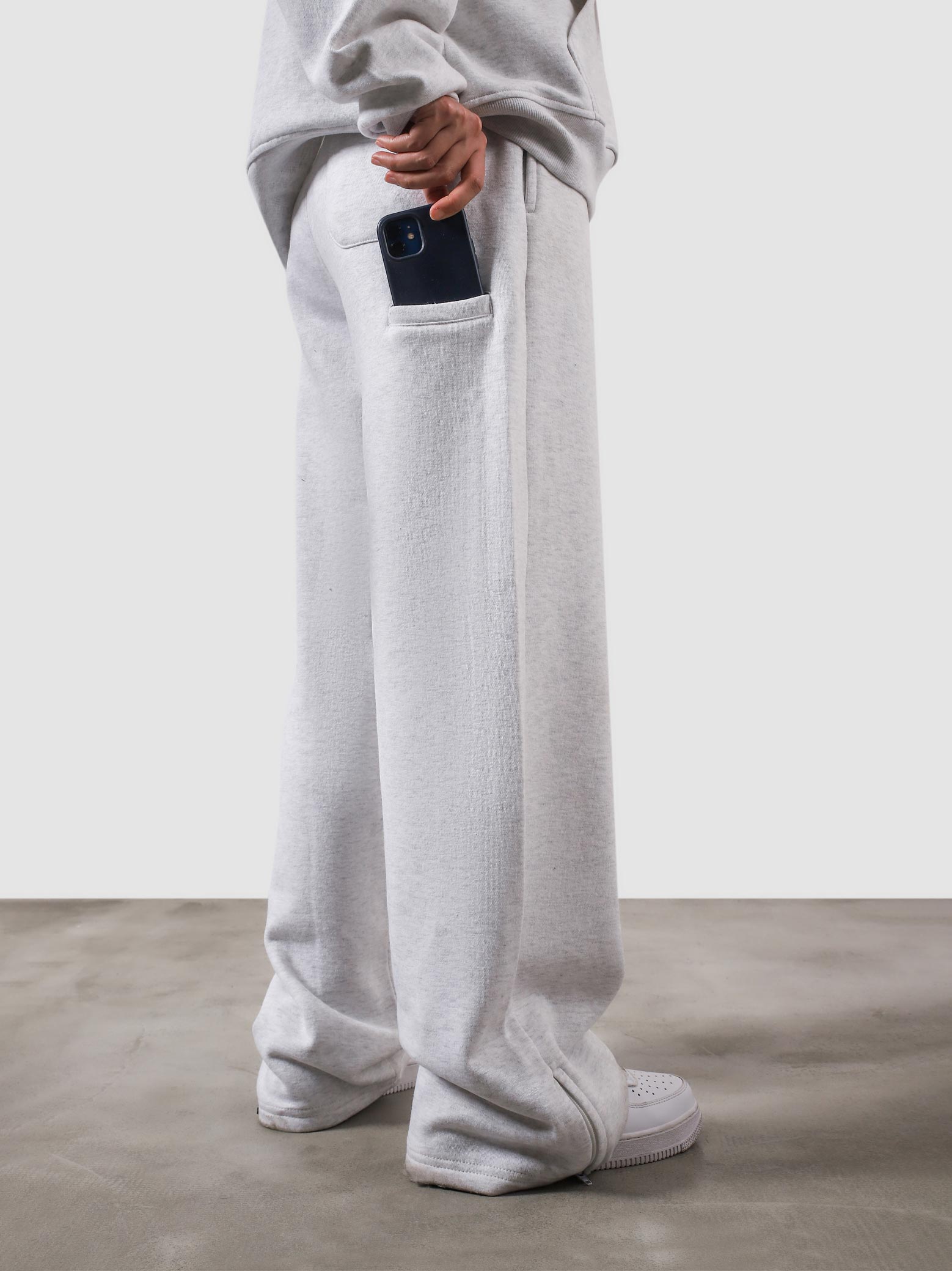 Utility Sweats arctyc white flat lay streetwear bottoms Pakistan – GROOVY
