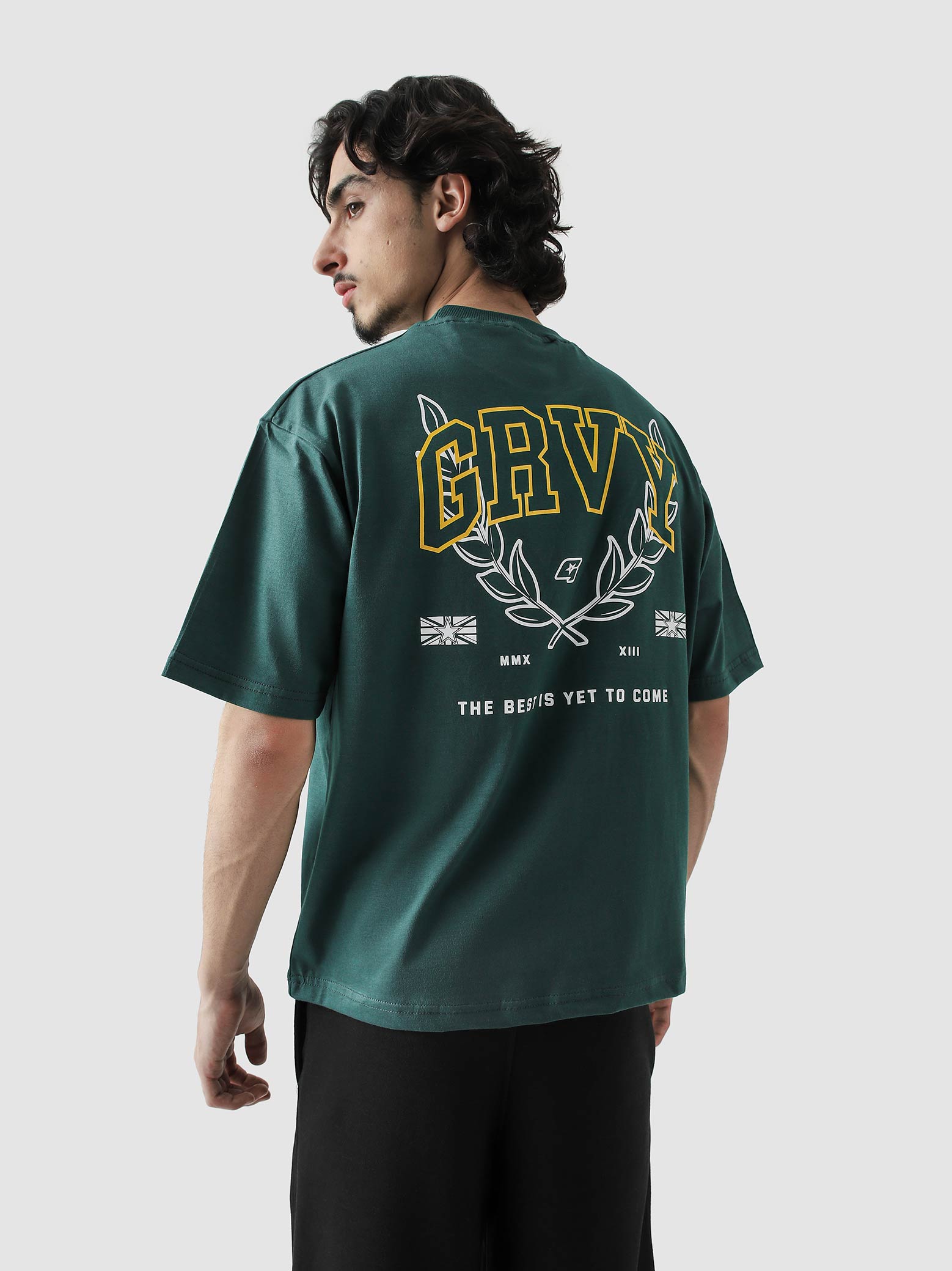 The Best Is Yet To Come 2.0 tee male model front view Pakistan – GROOVY