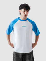 CORE Tees | Electric Blue Raglan