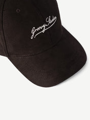 Super Suede mocha brown cap - premium suede, GROOVY Pakistan