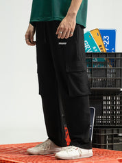 Black Cargo Trousers