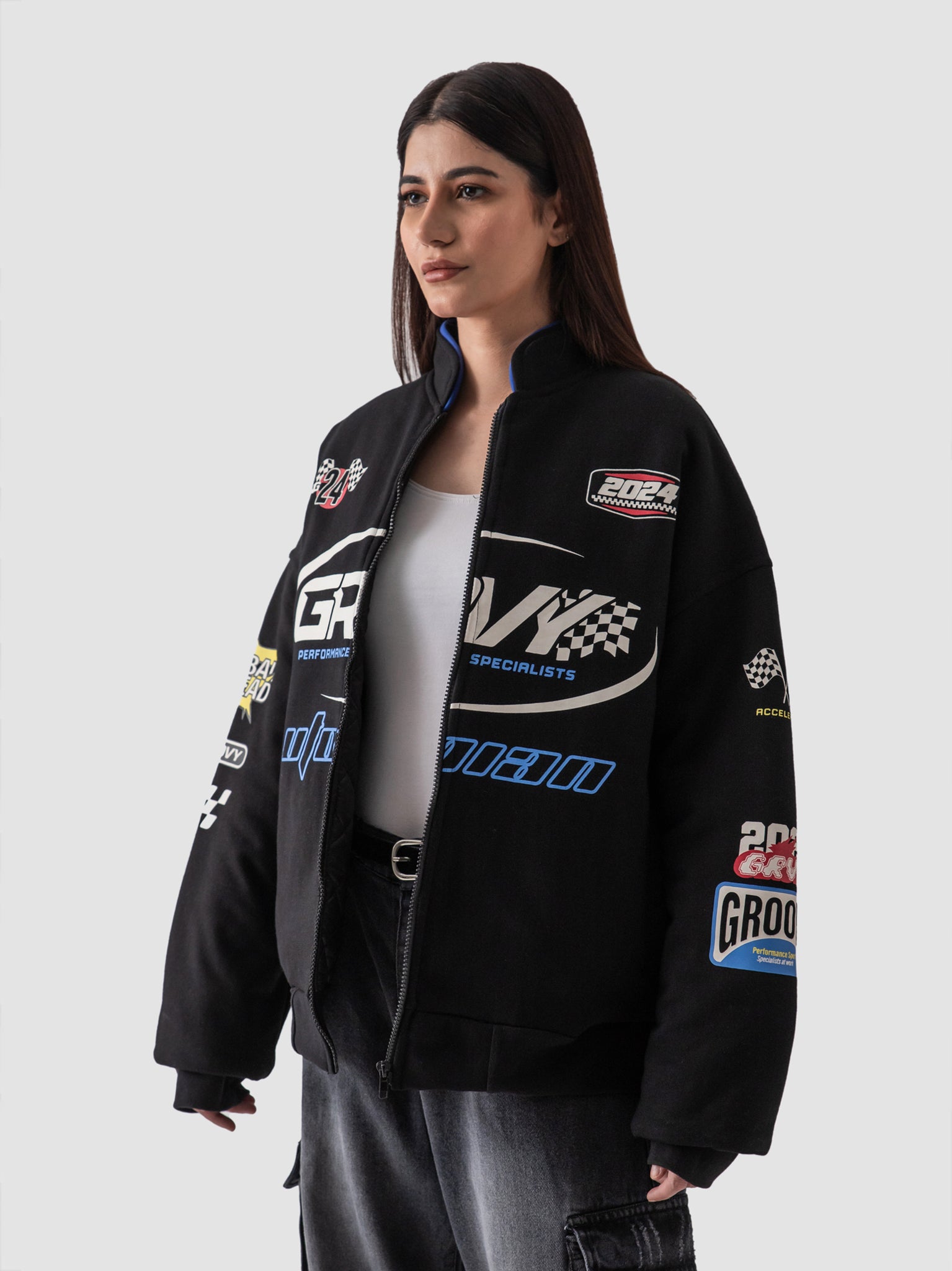 Groovy Jacket Racer Jacket – GROOVY Oversized Outerwear Pakistan
