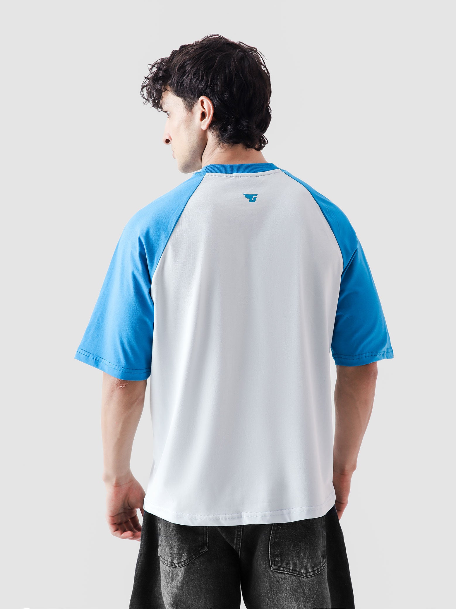CORE Tees | Electric Blue Raglan
