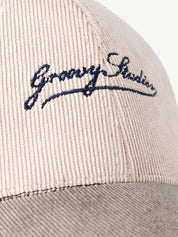 UTOPIA corduroy cap in cream by GROOVY, Pakistan