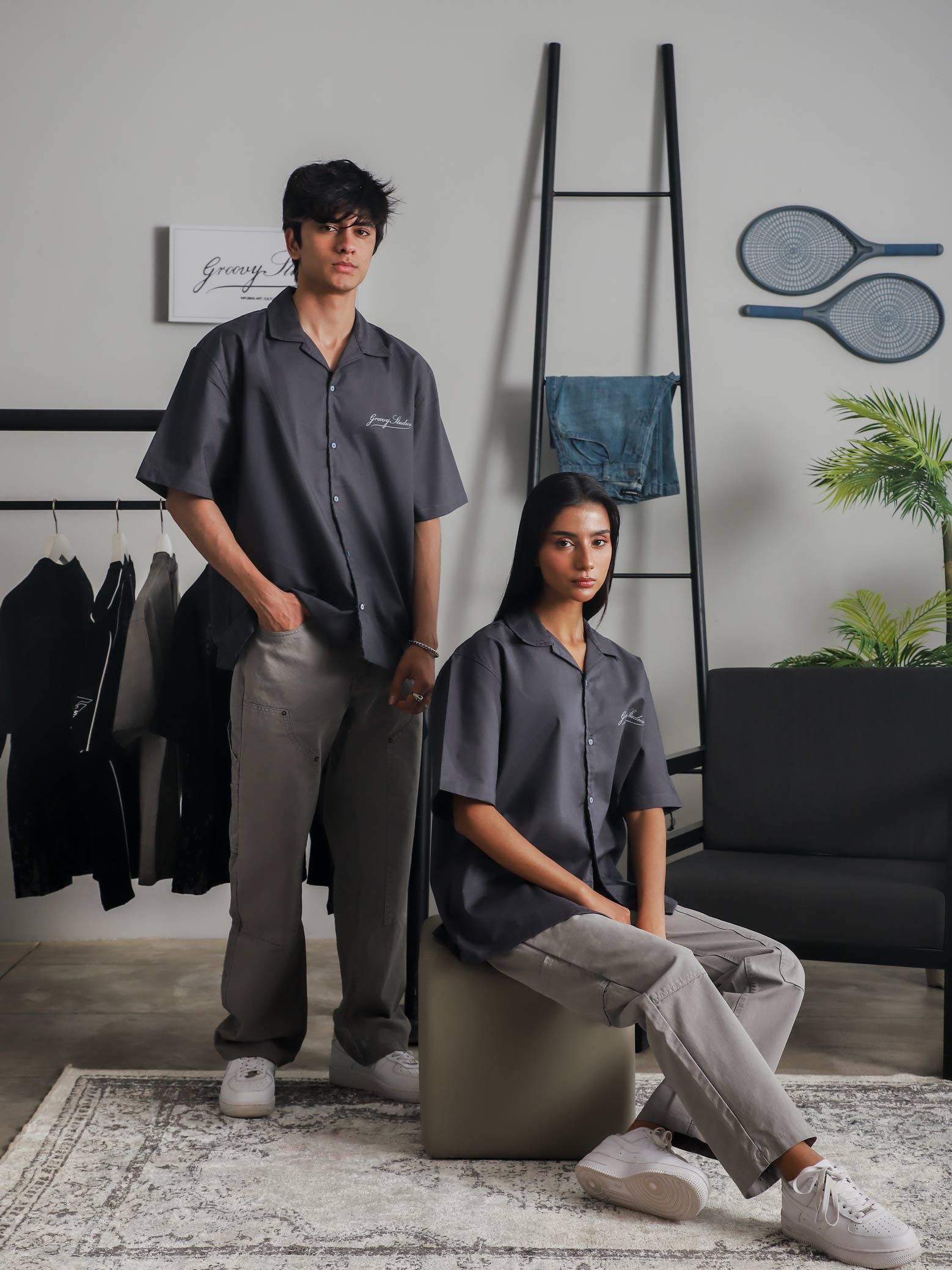 Grey Cuban Shirt