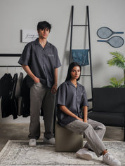 Grey Cuban Shirt